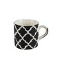Aura Black Ceramic Glossy (Set of 8) Coffee Mug Gift Set