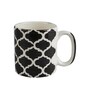 Aura Black Ceramic Glossy (Set of 8) Coffee Mug Gift Set