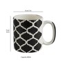 Aura Black Ceramic Glossy (Set of 8) Coffee Mug Gift Set