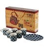 Aura Blue Ceramic Glossy (Set of 7) Coffee Mug with Tray Gift Set