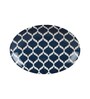 Aura Blue Ceramic Glossy (Set of 7) Coffee Mug with Tray Gift Set