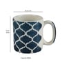 Aura Blue Ceramic Glossy (Set of 8) Coffee Mug Gift Set