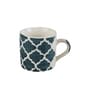 Aura Blue Ceramic Glossy (Set of 8) Coffee Mug Gift Set