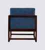 Aura Boucle Fabric Arm Chair In Blue Colour