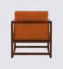 Aura Boucle Fabric Arm Chair In Orange Colour