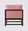 Aura Boucle Fabric Arm Chair In Pink Colour