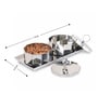 Silver Aura Bowl With Tray