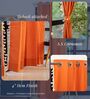 Aura Burnt Orange solid Cotton Curtains for Window Pack of 1