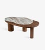 Aura Marble Coffee Table In Ipiano Finish
