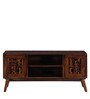 Aura Sheesham Wood TV Console In Provincial Teak Finish For TVs Up To 43"