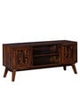 Aura Sheesham Wood TV Console In Provincial Teak Finish For TVs Up To 43"