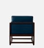 Aura Pu Leather Arm Chair in Blue Colour