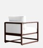 Aura Pu Leather Arm Chair in Off White Colour