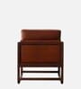 Aura Pu Leather Arm Chair in Tan Colour