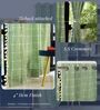 Aura Sage Green Checks Embroidery Cotton Curtains for Door Pack of 1