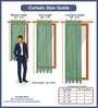 Aura Sage Green Checks Embroidery Cotton Curtains for Long Door Pack of 1