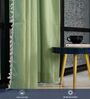 Aura Sage Green solid Cotton Curtains for Window Pack of 1