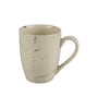 Aura White Ceramic Glossy (Set of 3) Coffee Mug With Tray Gift Set