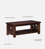 Aura Sheesham Wood Coffee Table In Provincial Teak Finish