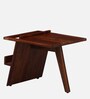 Aura Sheesham Wood End Table in Scratch Resistant Honey Oak Finish