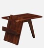 Aura Sheesham Wood End Table in Scratch Resistant Honey Oak Finish