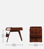 Aura Sheesham Wood End Table in Scratch Resistant Honey Oak Finish