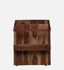 Aura Sheesham Wood End Table in Scratch Resistant Rustic Teak Finish