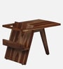 Aura Sheesham Wood End Table in Scratch Resistant Rustic Teak Finish