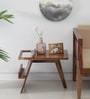 Aura Sheesham Wood End Table in Scratch Resistant Rustic Teak Finish