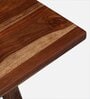 Aura Sheesham Wood End Table in Scratch Resistant Rustic Teak Finish