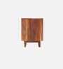 Aura Sheesham Wood With Cane Door TV Console In Natural Finish