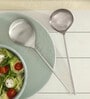 Aura Silver Stainless Steel (Set of 2) Serving Spoon