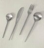 Aura Silver Stainless Steel (Set of 4) Cutlery Set