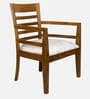 Aura Teak Wood Arm Chair In Teak Finish (Set of 2)