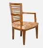 Aura Teak Wood Arm Chair In Teak Finish (Set of 2)