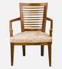 Aura Teak Wood Arm Chair In Teak Finish (Set of 2)