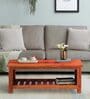 Aura Sheesham Wood Coffee Table In Honey Oak Finish