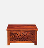 Aura Sheesham Wood Coffee Table In Honey Oak Finish