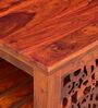 Aura Sheesham Wood Coffee Table In Honey Oak Finish