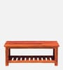 Aura Sheesham Wood Coffee Table In Honey Oak Finish