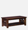 Aura Sheesham Wood Coffee Table In Provincial Teak Finish