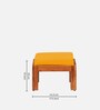 Aura Sheesham Wood Nesting Coffee Table Set in Scratch Resistant Rustic Teak Finish With Cushioned Stools