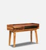 Aura Sheesham Wood Study Table In Rustic Teak Finish