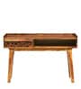 Aura Sheesham Wood Study Table In Rustic Teak Finish