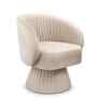 Aura Swivel Accent Chair In Peach Color