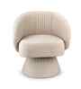 Aura Swivel Accent Chair In Peach Color