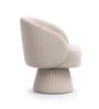 Aura Swivel Accent Chair In Peach Color