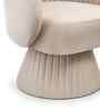 Aura Swivel Accent Chair In Peach Color