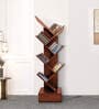 Aura Book Shelf In Light Walnut Finish With Drawer