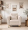 Aura 1 Seater Sofa In Beige Color